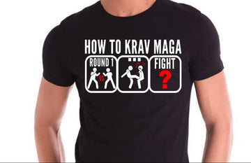 T-shirt ”KRAV-MAGA” unisexe coton de haute qualité